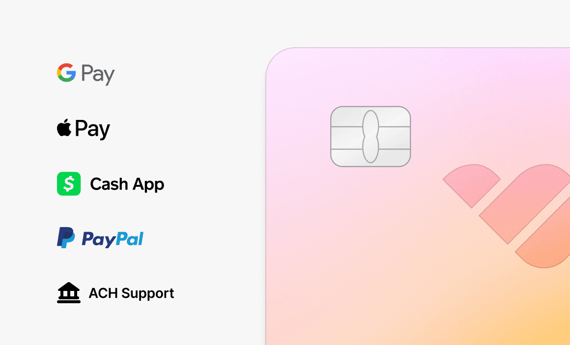Standard payment methods