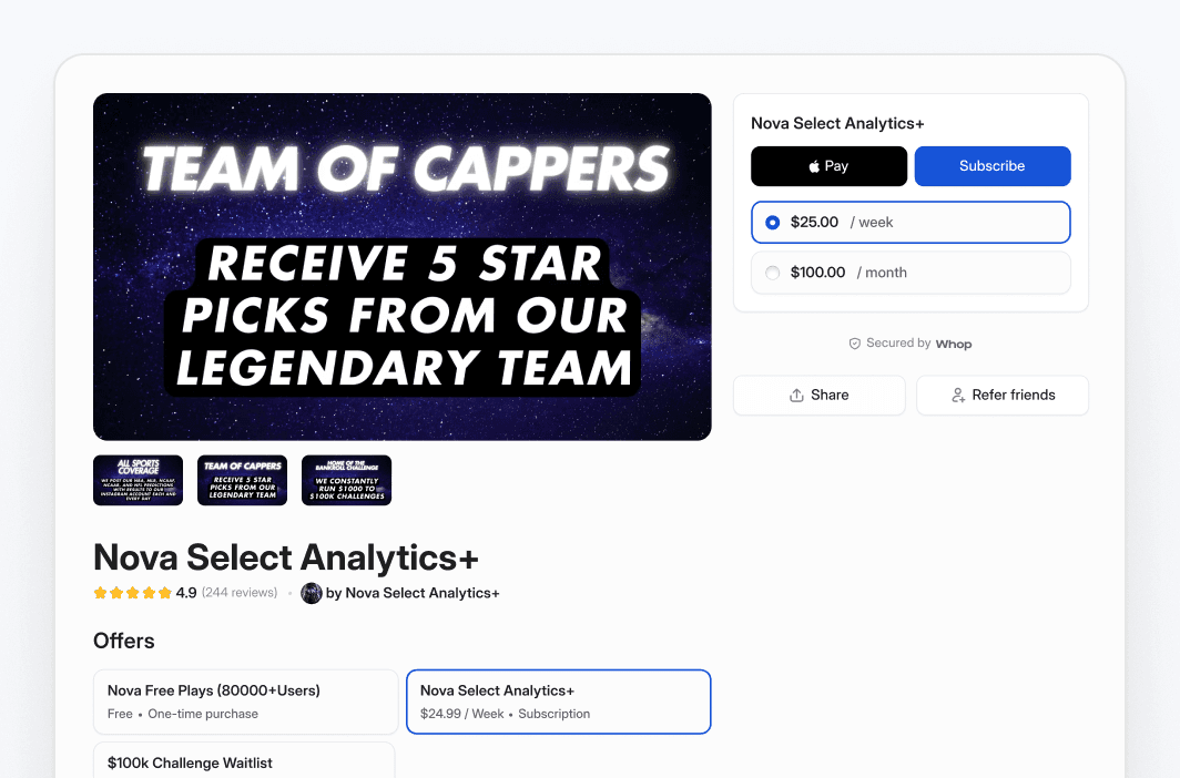 Store page